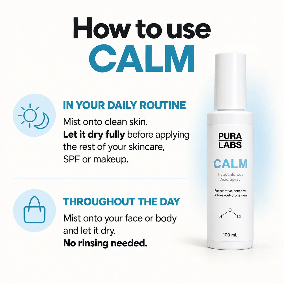 CALM Hypochlorous Acid Spray